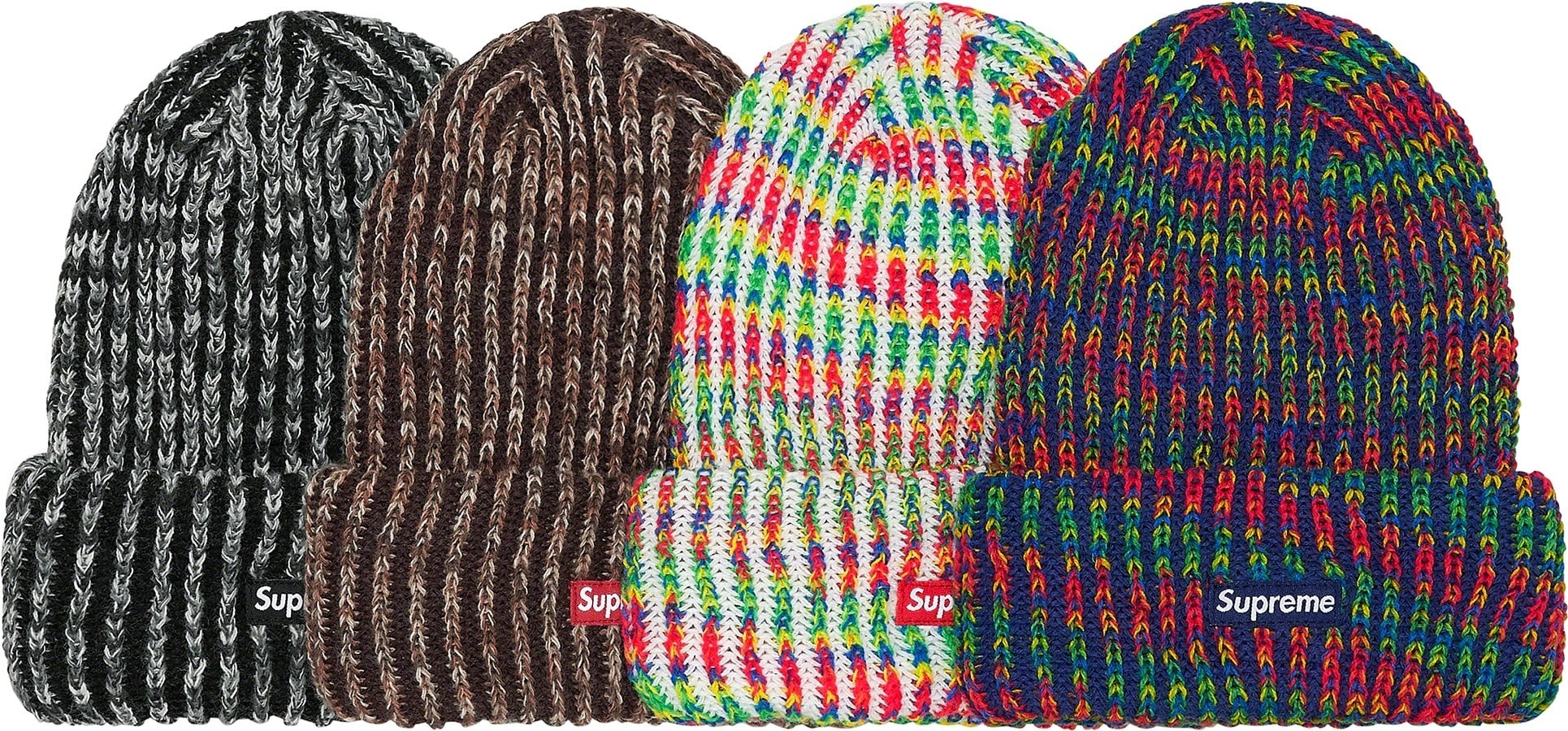 Rainbow Knit Loose Gauge Beanie